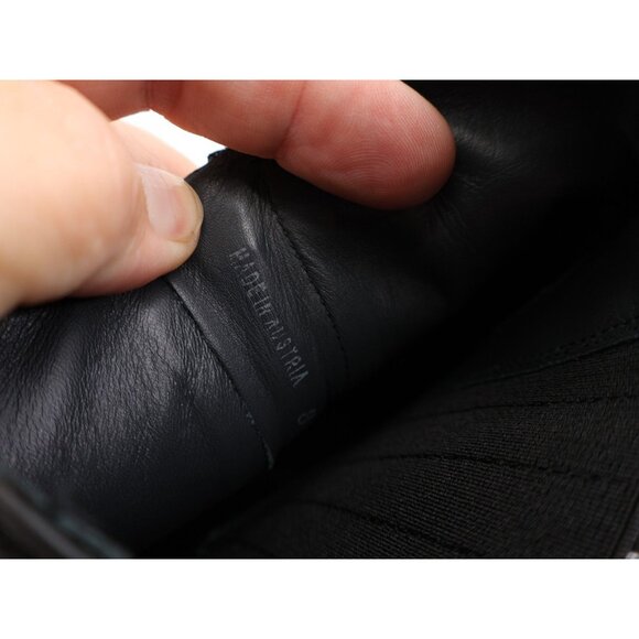 Paul Green Sahara Block Heel Chelsea Boot Black Leather Size 10.5 US 8 UK - Picture 11 of 12